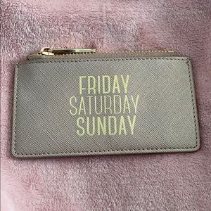 Neiman Marcus Card Wallet in Rose Gold